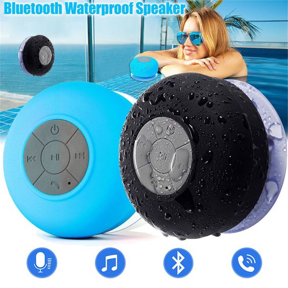 HydroBeats™ – Waterproof Portable Bluetooth Shower Speaker